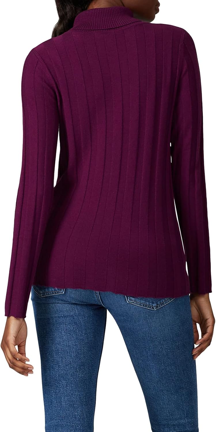 Rent The Runway Pre-Loved Purple Ribbed Turtleneck - Image 2