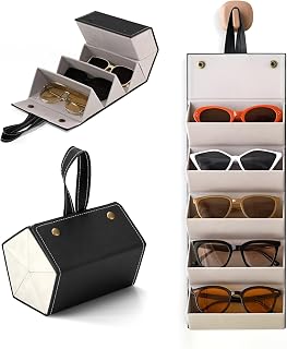 Sunglasses Organizer - Sunglass Case - Glasses Box - Specs Box for Men - Goggles Holder - Eyewear shades Organiser, Leathe... Price In India