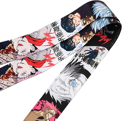 Miniatura 5 de Pinstant Satoru Gojo Jujutsu Kaisen Anime Manga 17.7" Cuello Lanyard Holder ID Badge Teléfono móvil Pin Correa