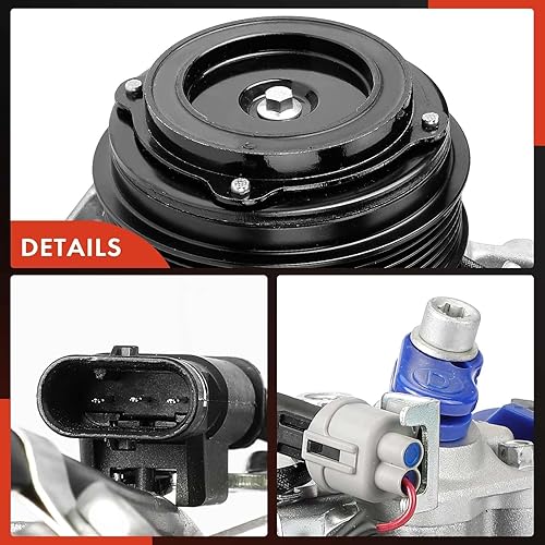 Miniatura 8 de A-Premium Compresor de aire acondicionado con embrague compatible con Mercedes-Benz E350 2013-2014, ML350 2013-2014, GLK350 2013, V6 3.5L