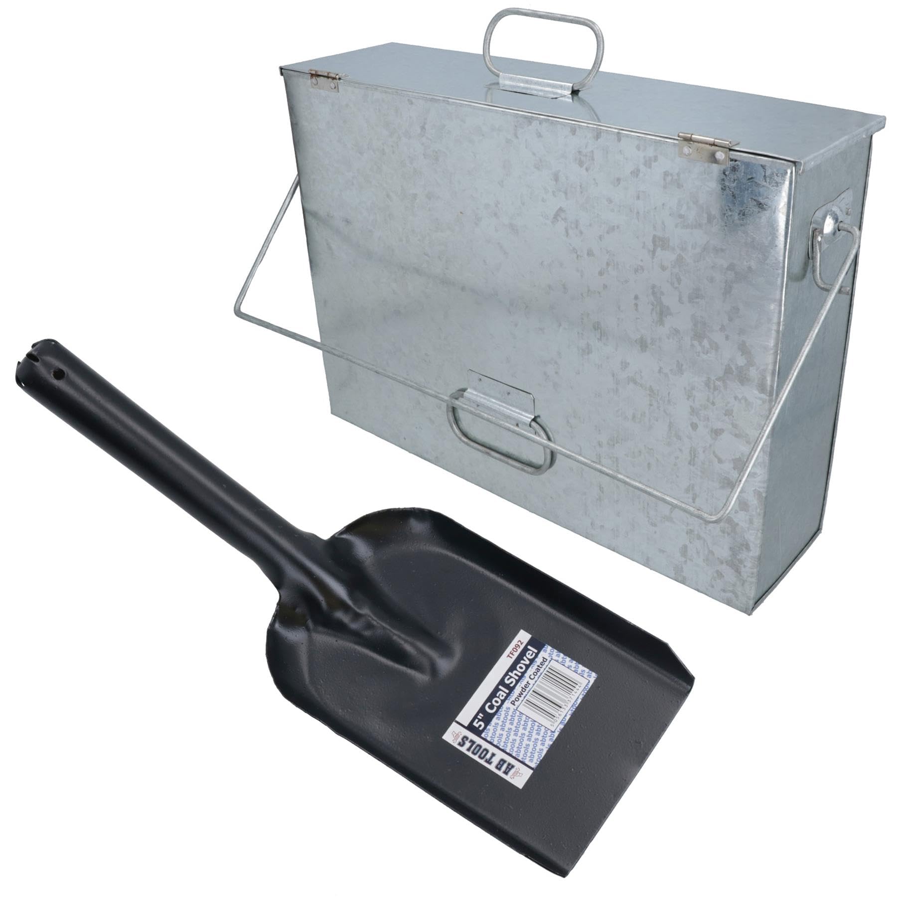 Fire Fireside Ash Carrier Container Remover Box Complete with Shovel/Scoop