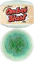 Vista 33 de JubileeYarn Hilo Ombré Blast - 220g/pastel Algodón Peso Bebé - Cripta de Hielo - 1 Pastel