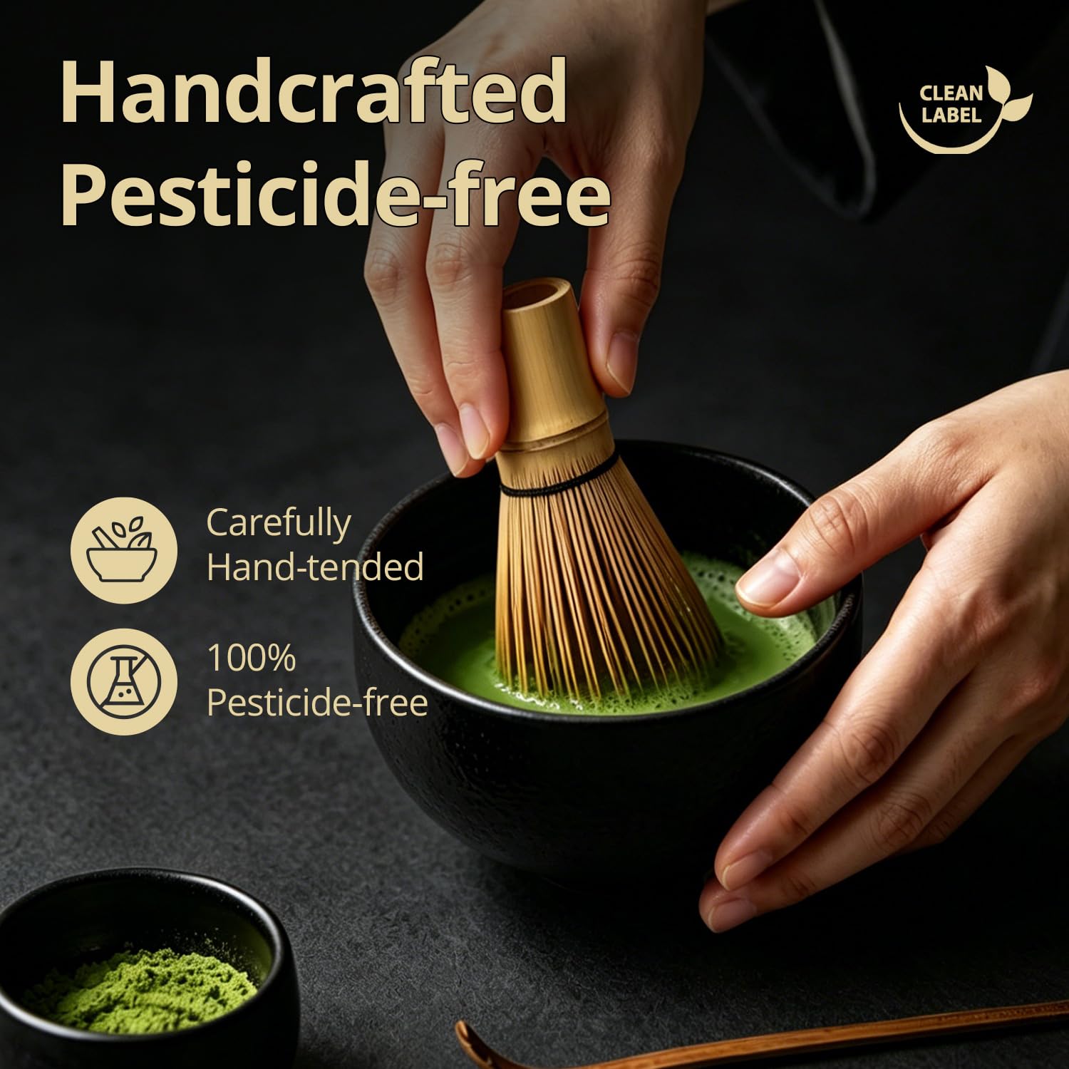 Emerail Premium 100% Natural Ceremonial Grade Matcha Green Tea Powder - Healthy Gift for Women & Moms, Back to School & Christmas Wellness Gift, 100% Pure First Harvest 60g thumbnail