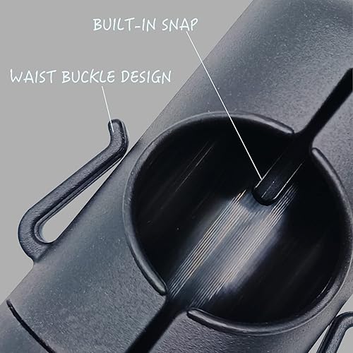 Miniatura 2 de Soporte para bolsas de excrementos de perro con clip para correa, correa ajustable y ganchos de 2 lados para bolsas de basura de perros usadas