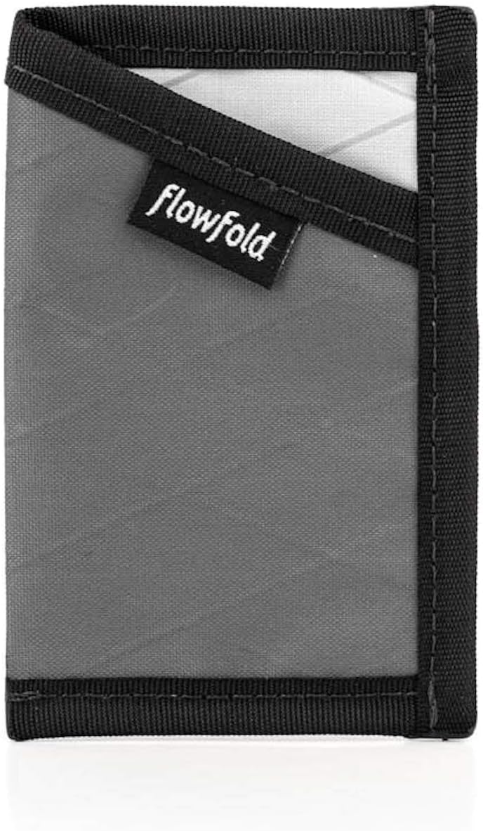FlowfoldMinimalist Card Holder Durable Slim Front Pocket Wallet, Card Holder Wallet Made in USA (Grey)