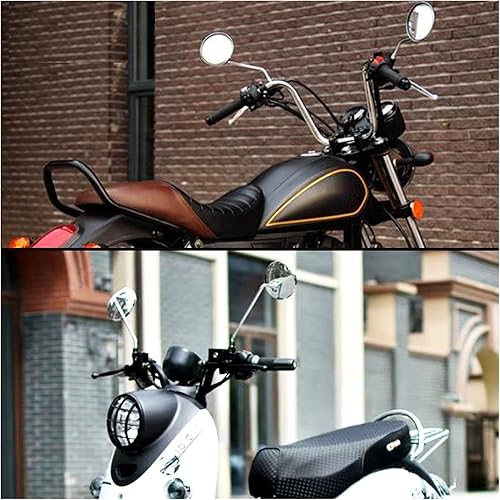 Miniatura 3 de Mirror Motorcycle Round Back View Mirror Moped Side Mirror 8mm 10mm For Kawasaki VERSYS 650 ZG1000 ZRX1100 ZRX1200 ZX11