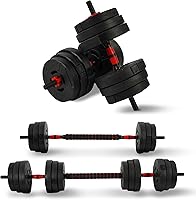 Vista 11 de Fitvids Adjustable Dumbbell Set, 40/60LBS Free Weight Set, Multi-Functional Portable Changeable Dumbbell Barbell Kettlebell Set for Home, Multiple