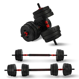 Adjustable Dumbbell Set, 40lbs or 60lbs Free Weight Set with Connector, 2 in 1 or 4 in 1 Dumbbell Set for Home Gym Exercise used as Dumbbells, Barbell or Kettlebells, Multiple Options - Amazon product rated Grade B