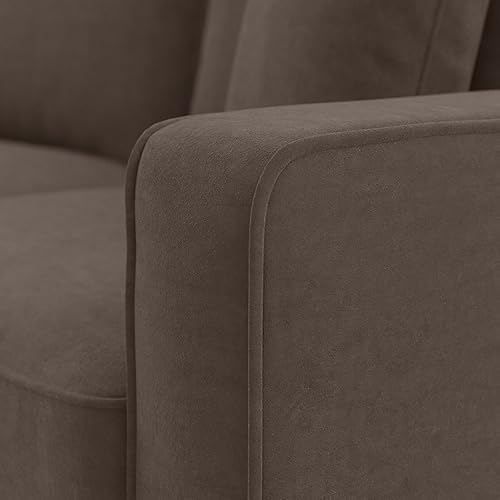 Miniatura 5 de Bush Furniture Emory Lane Lounge con brazos en microgamuza de cacao tumbona para sala de estar