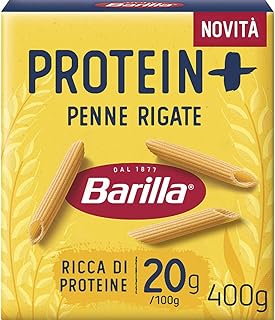 Barilla Pasta Penne Protein+, Durum Wheat Semolina Protein Pasta with Pea Protein, 400 g