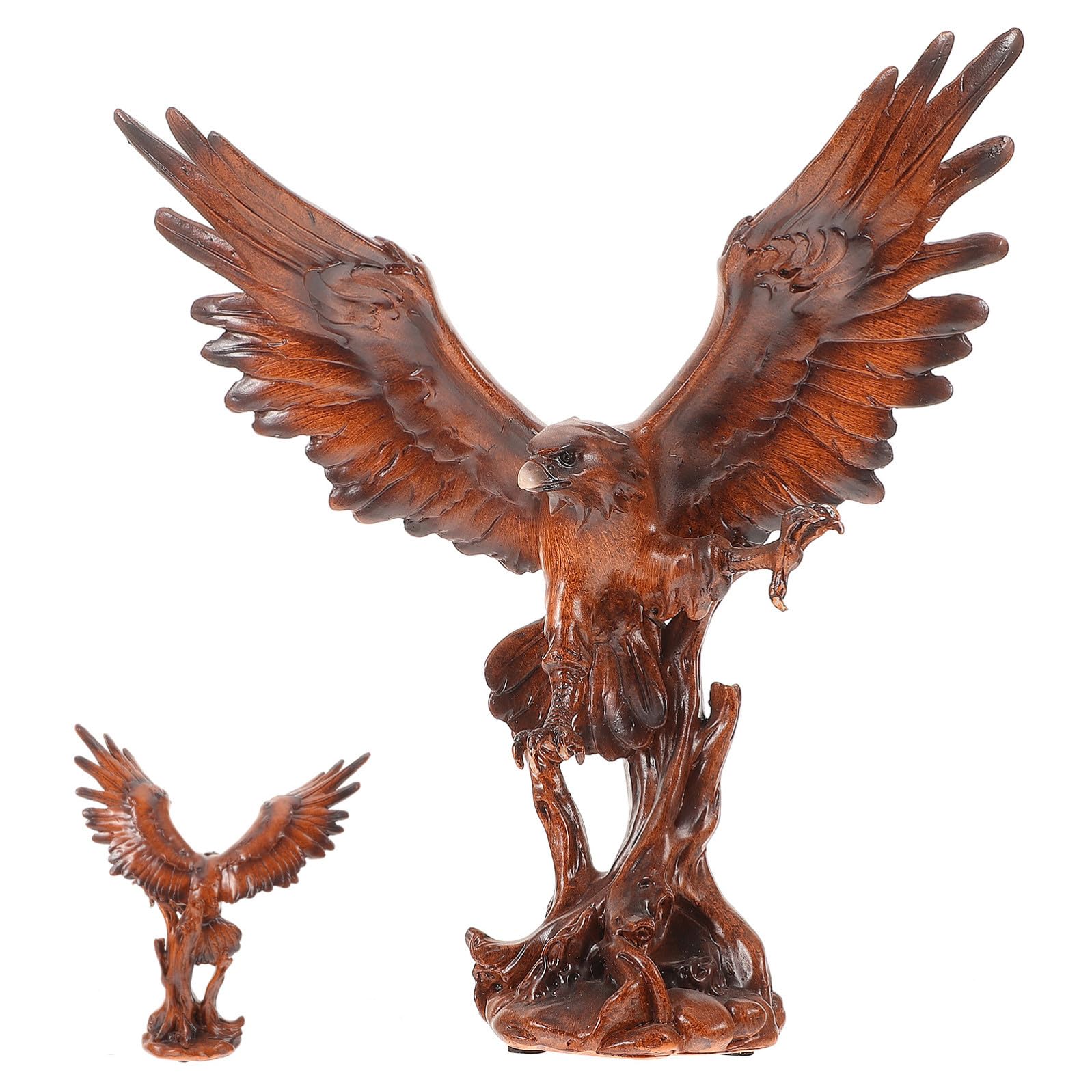 PACKOVE Statua Raffinato in di e Sintetica Resina Spiegate Stilosa, Decorazione da Scrivania Ufficio e Tavolo D'ingresso
