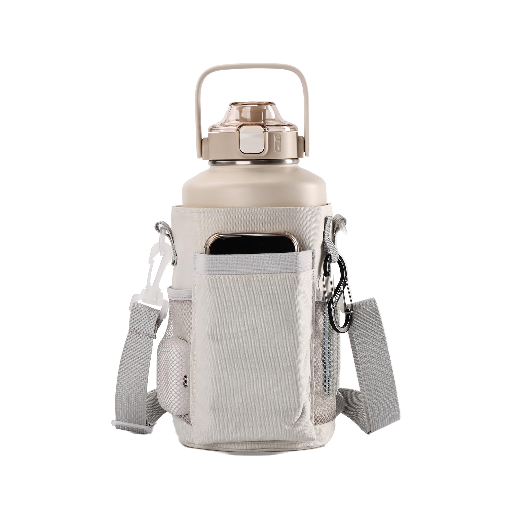 SANTECO 真空断熱 水筒 大容量 保冷 保温 1900ML ステンレスボト…
