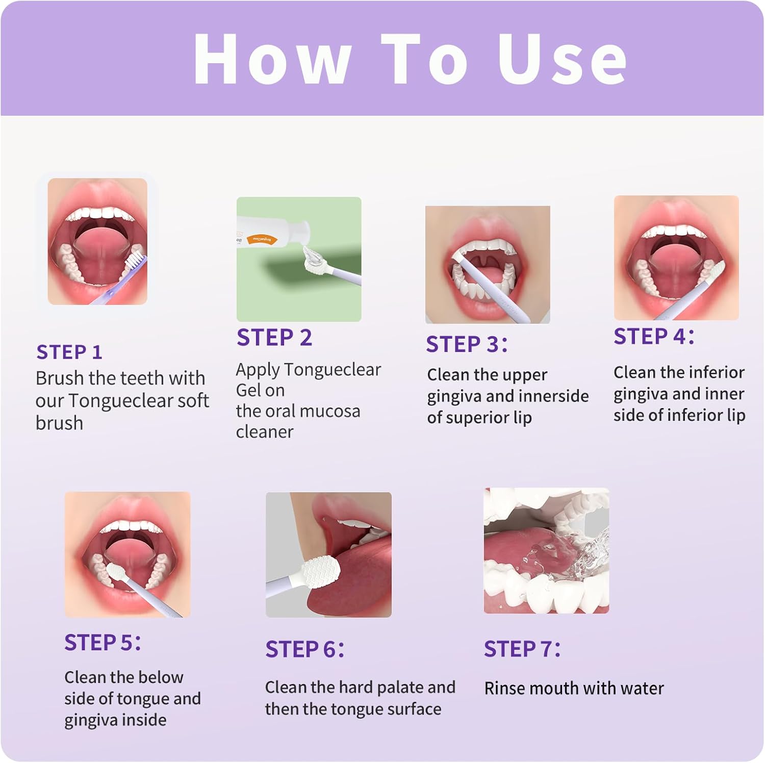 Toddler Tongue Scraper and Training Toothbrush Kit, Tongue Cleaner Combo for Toddlers, Toddler Toothbrush Ages 4-8