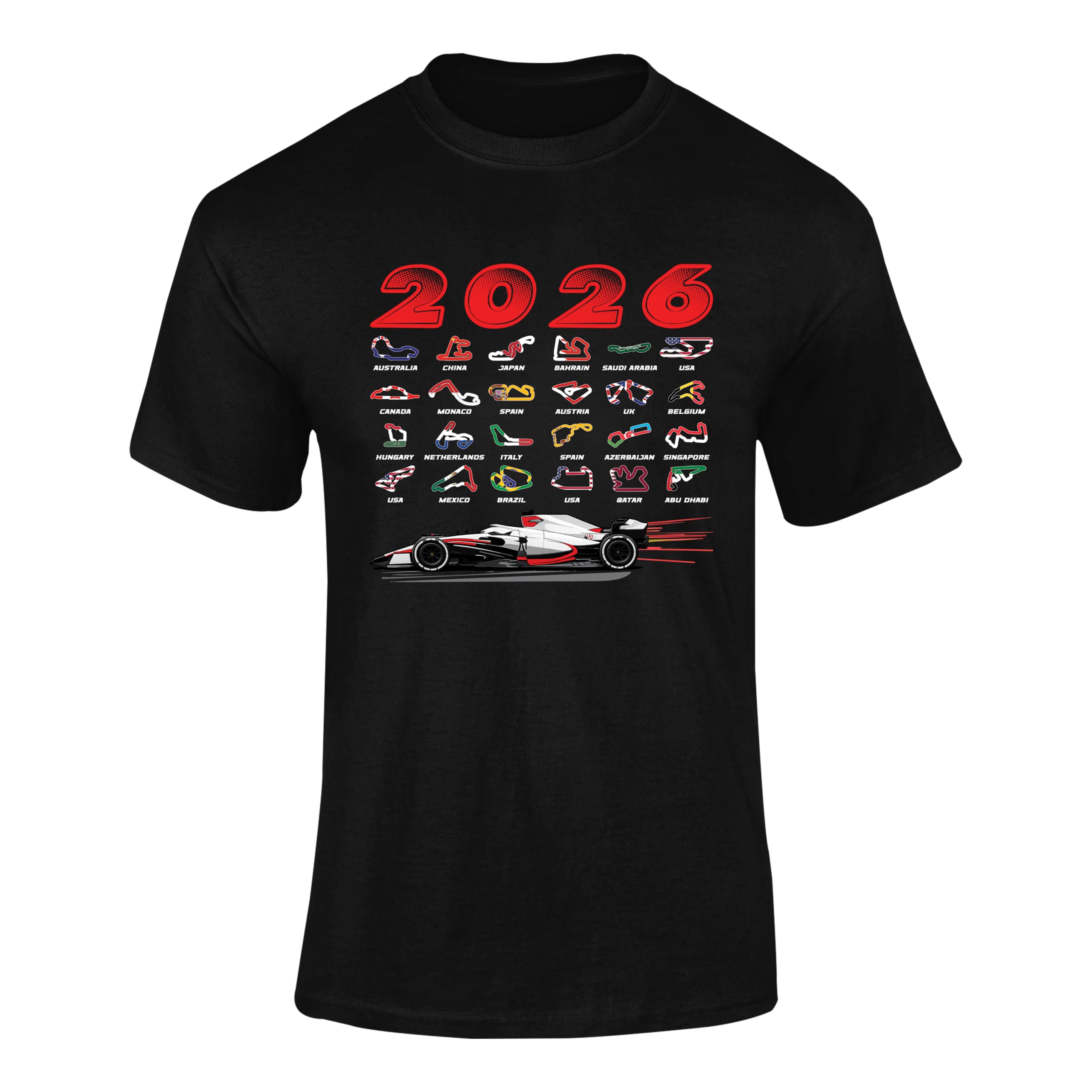 Formula Racing 2026 T Shirt Grand Prix Circuit Map Motorsport Tee 1B56 โ image 1