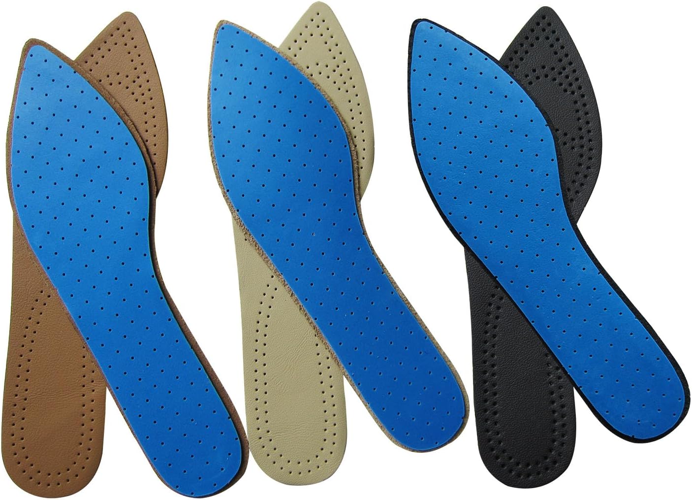 Bellcon Leather Insoles for Women High Heels Ultra Thin Leather Inserts for Women Dress Shoes Thin Soles Liners Replacement for Women, 3 Pairs/Womens 7-8 M US - Image 7