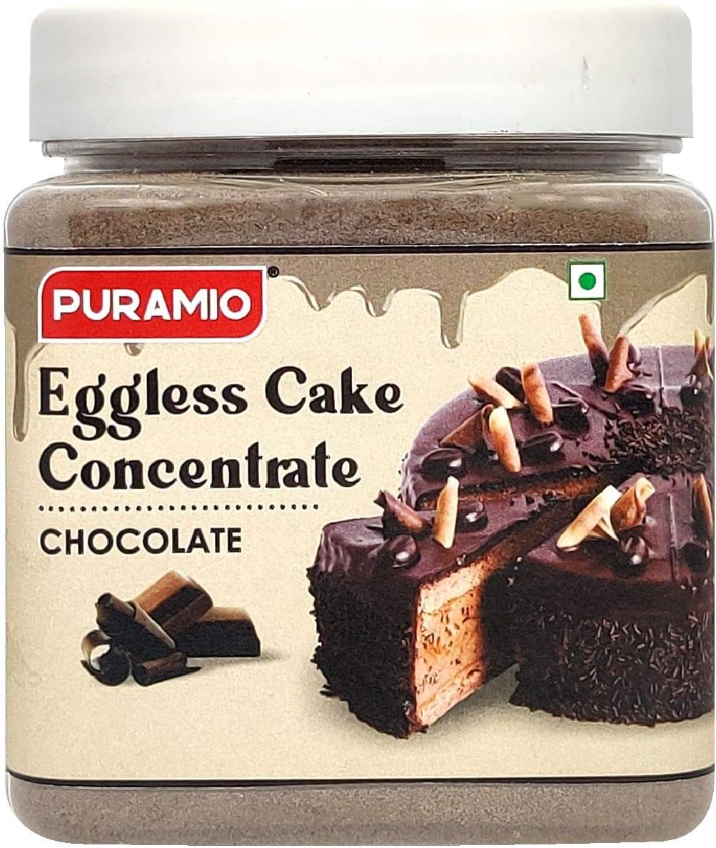 Puramio EGGLESS Cake Concentrate - Chocolate (For Chocolate & Plum Cake) - 250 grams