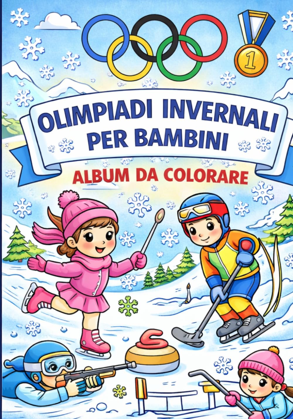 IL MIO ALBUM DA COLORARE SPORT INVERNALI