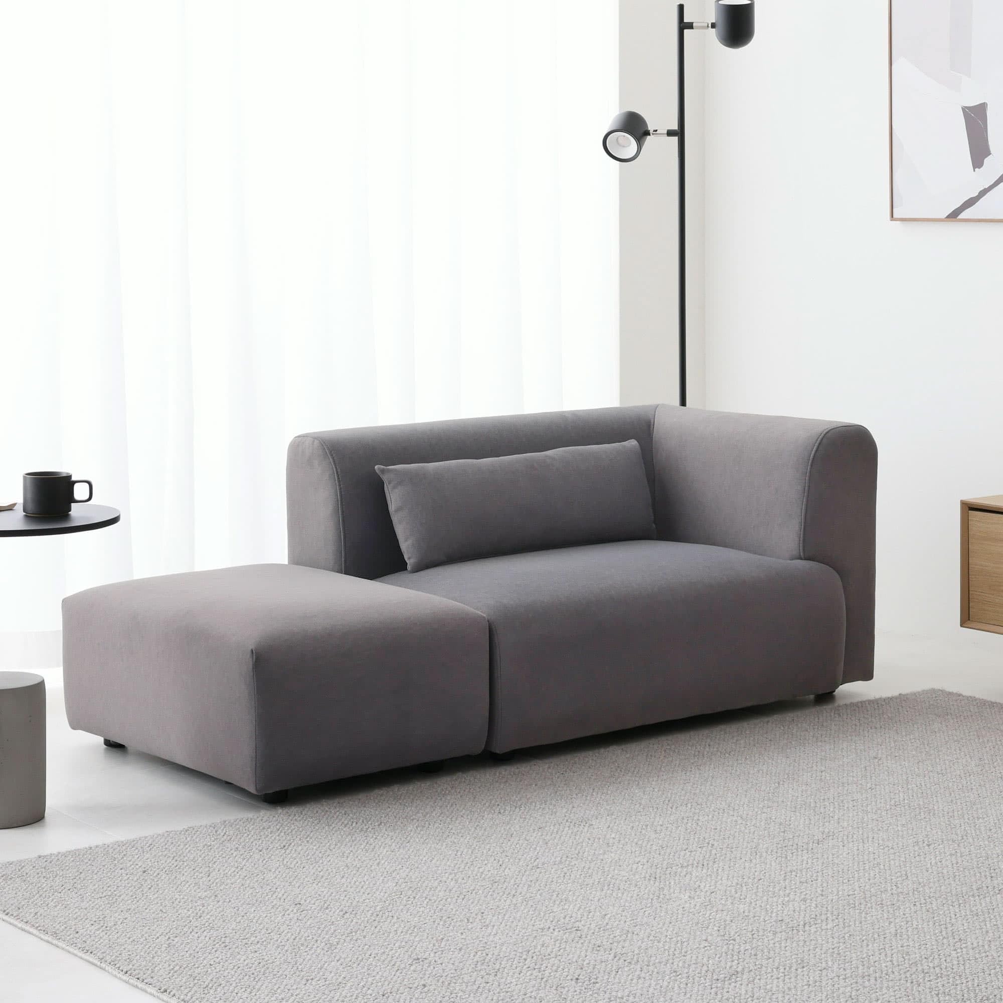 Amazon.co.jp: VENTOTA ソファベッド 2人掛け ソファー オットマン付き