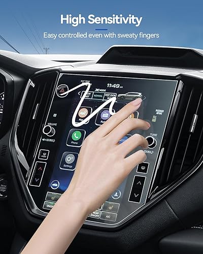Miniatura 4 de LANTU Paquete de 2 protectores de pantalla de ascenso para Subaru Ascent 2023 2024 de 11.6 pulgadas, vidrio templado, control central, pantalla
