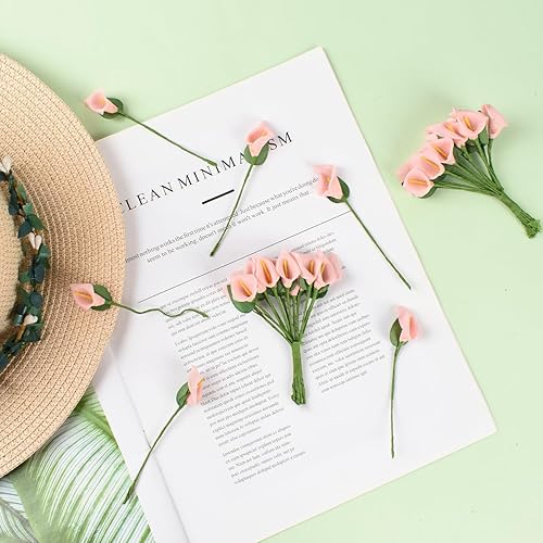 Miniatura 4 de Mini cabezas artificiales de alcatril, cabeza de ramo floral falso para manualidades, álbumes de recortes, jardín, boda, bricolaje, manualidades,