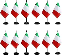 Vista 39 de Juego de banderas argentinas de escritorio con poste negro de 13 pulgadas, base negra y parte superior de lanza, bandera de escritorio argentina