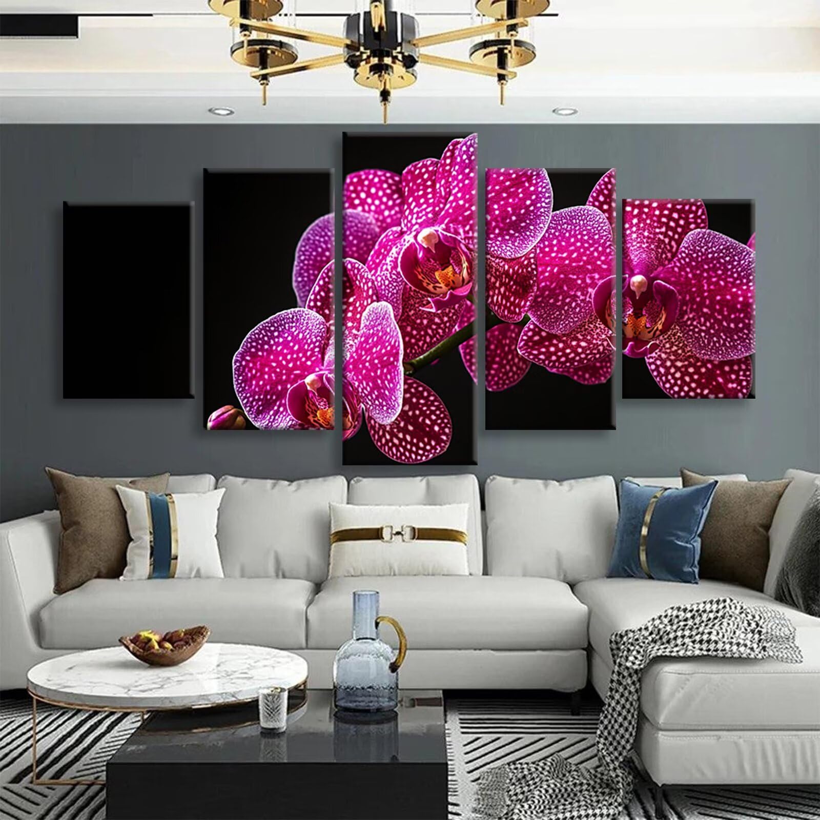 Phalaenopsis Diamentowe zestawy artystyczne, orchidea, dla dorosłych, diamentowy obraz, motyl, 5 szt., DIY, pełne okrągłe wiertło, sztuka dla dorosłych, zestawy rzemieślnicze dla dzieci, 5D, zestaw