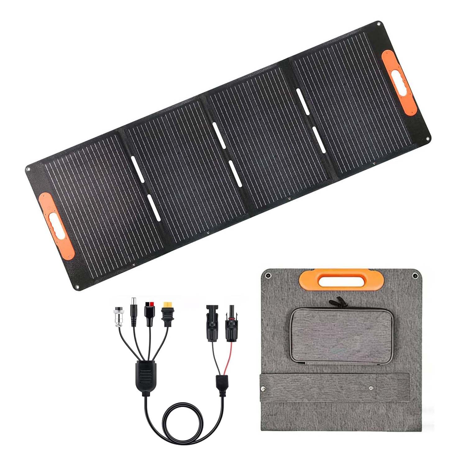 IFITech Portable 200W Solar Panel, Foldable Solar Charger – Lightweight, Durable, and Compatible with Most 40V Portable Solar Generators and Power Stations for RV, Camping, and Home Use-image-10