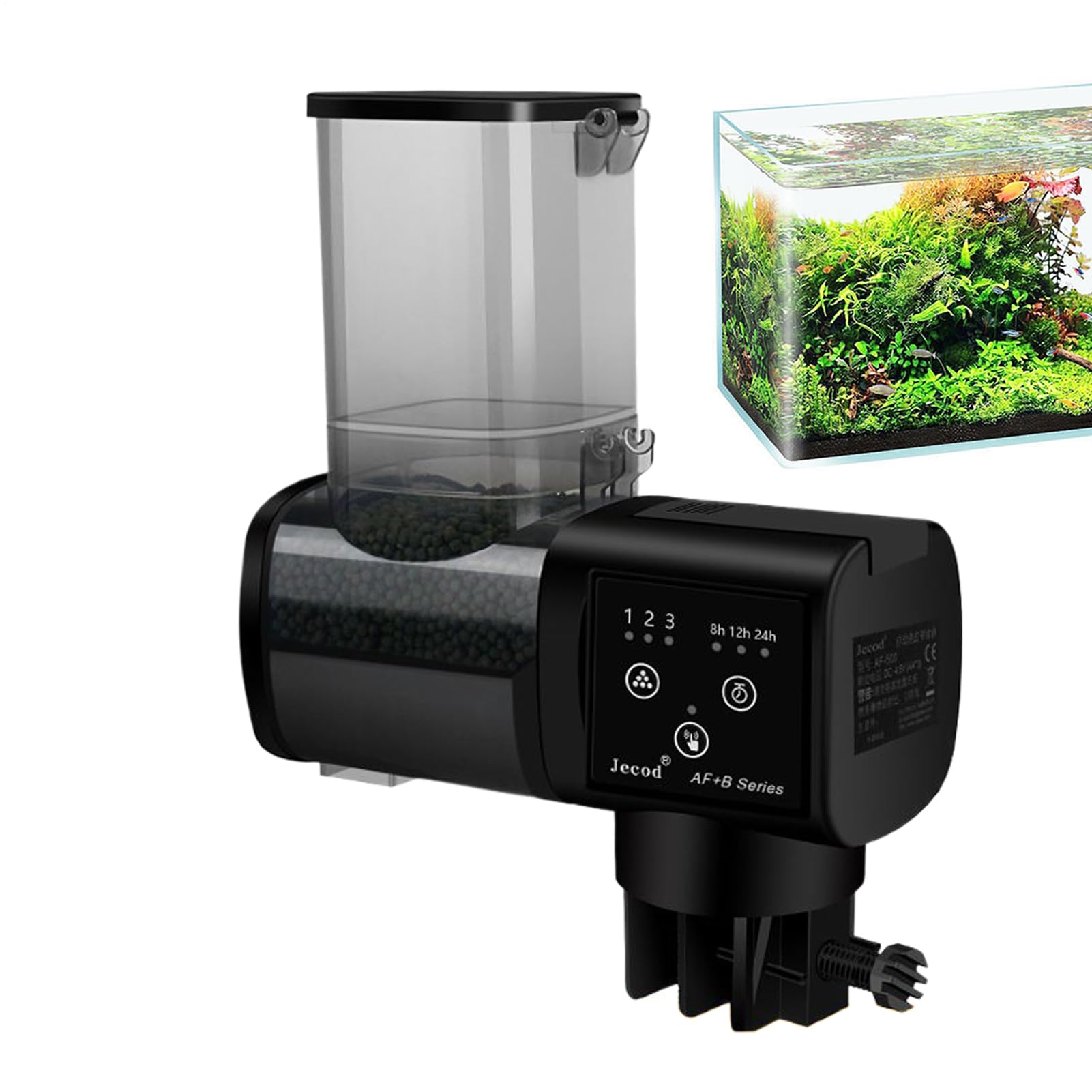 Alimentador para Peceras,Dispensador Automático para Tortugas 500ml | Dispensador De Comida con Gran Capacidad para Viajes, Fines De Semana Y Aficionados Principiantes