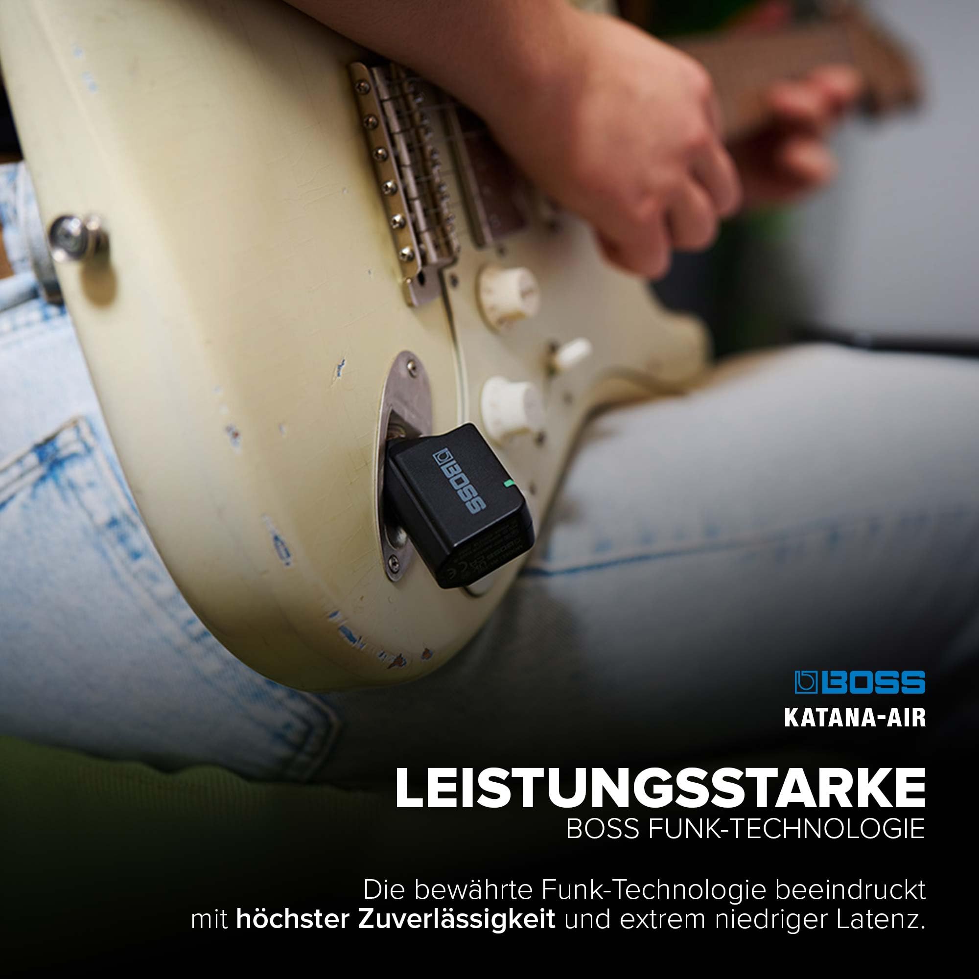 BOSS Katana-Air, Kompakter kabelloser Verstärker für Gitarre, Bass & elektroakustische Gitarre und Bass, 5 Verstärkercharakter, Preisgekrönte Katana Verstärker- und Effektsounds