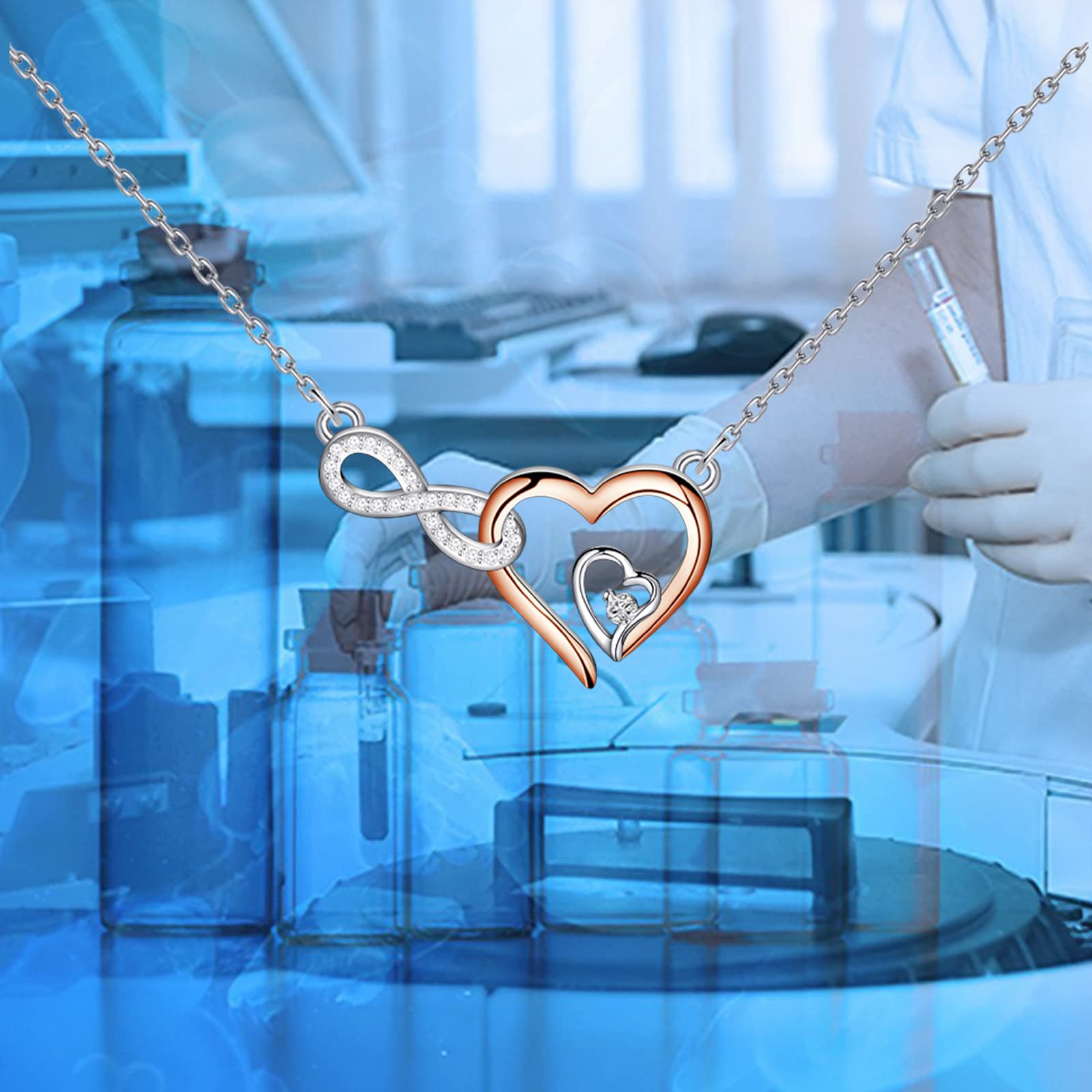 FEELMEM Sonographer Necklace To an Amazing Sonographer Gifts Ultrasound Tech Sonographer Graduation Gift