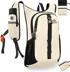 Mochila pequena de 15 L, dobrável, ultraleve, trekking, acampamento, atividades ao ar livre, para mulheres e homens