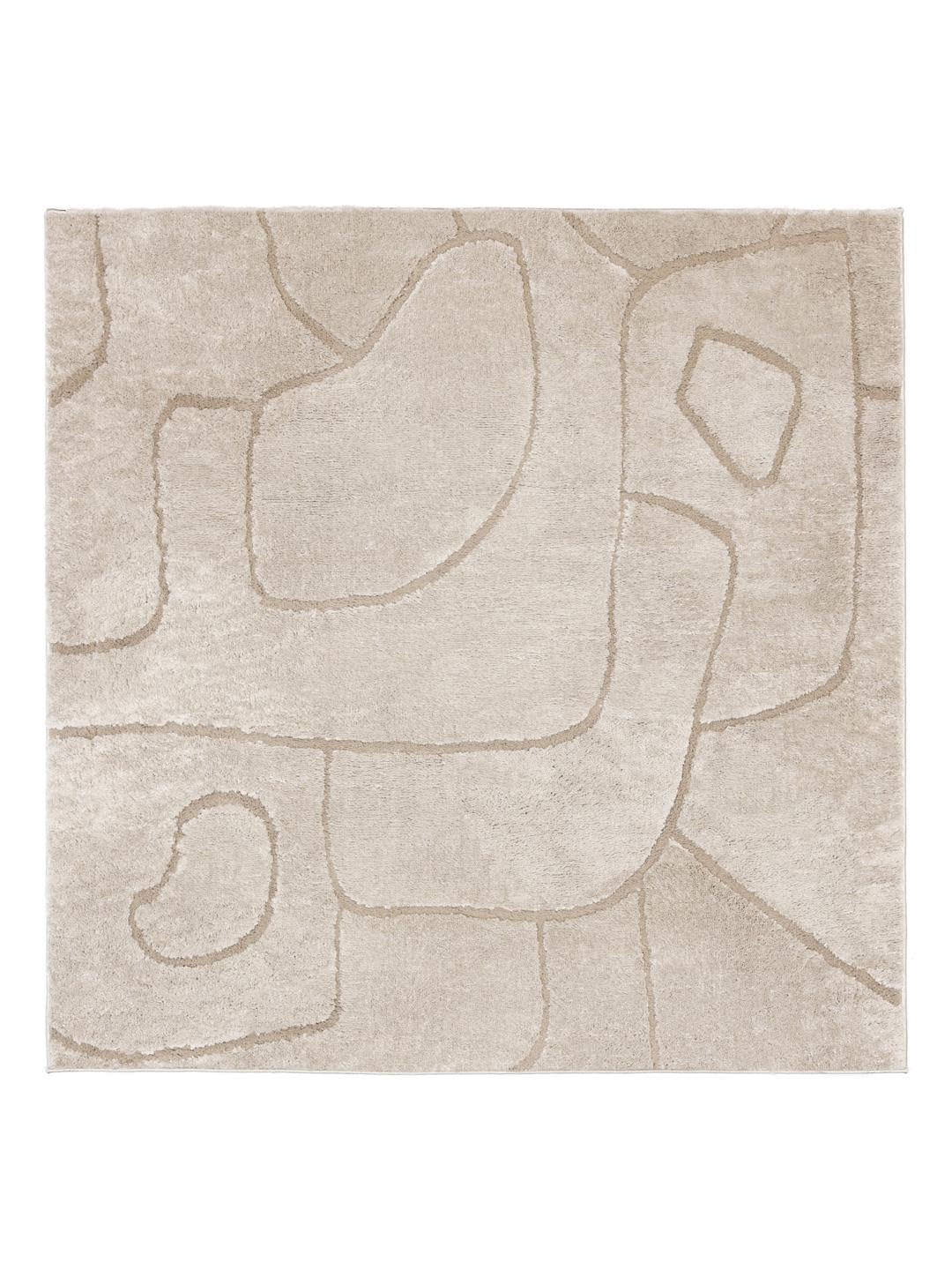 RugVista Moonlit Tapis, 240 x 240 cm, Beige