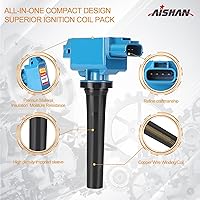 Vista 2 de Juego de 4 bobinas de encendido compatibles con Mazda 3, Mazda 6, MX-5 Miata L4, CX-3, CX-5, CX-9 Reemplazar # UF656, UF805