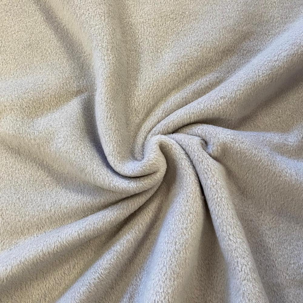 Antipil Plain Fleece 60" Wide 150cm - (Per Metre) (Light Grey)