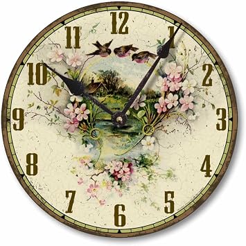 Item C2038 Vintage Victorian Style 10.5 Inch Country Cottage Clock