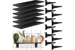 Heavy-Duty Gridwall Accessories: 6-Pack Gridwall Shelves for Ultimate Organization
