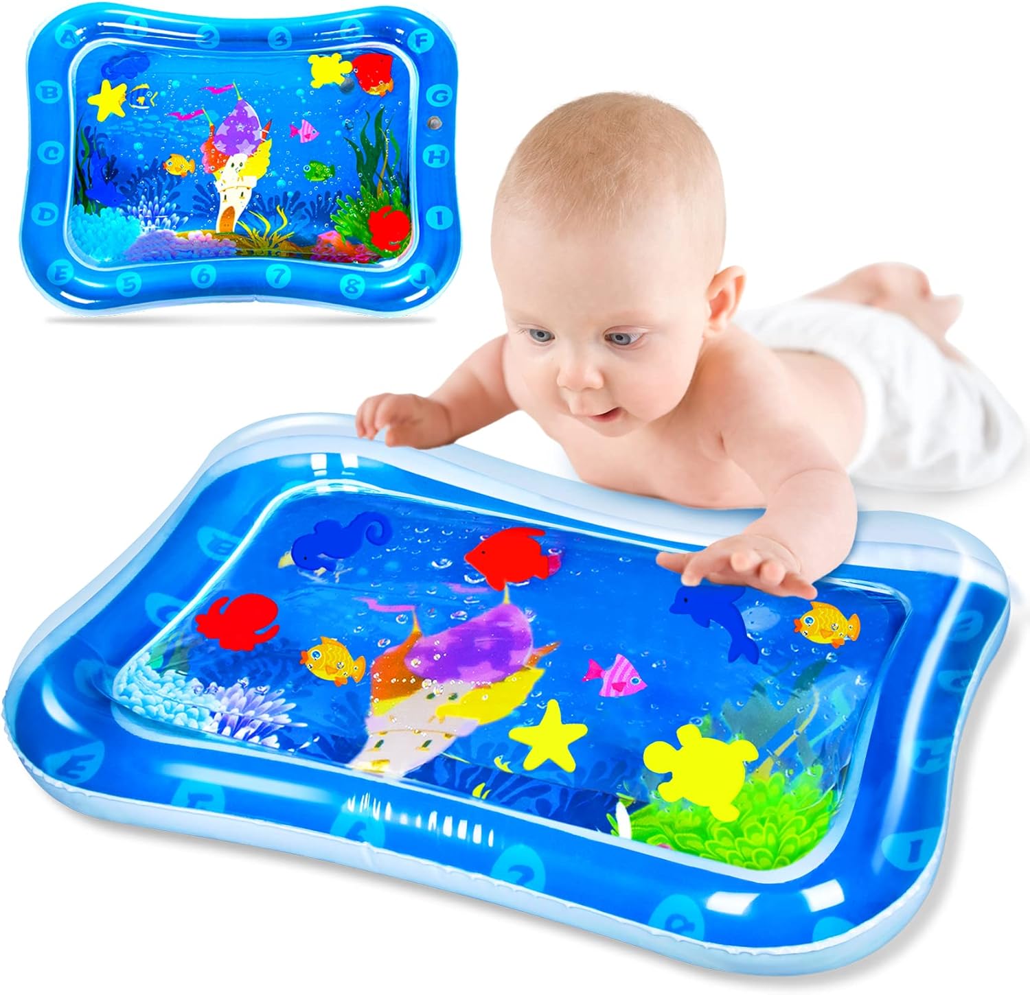 LULULIA Baby Toys 06 Months Boys Gifts,Tummy Time Mat Sensory Toys for