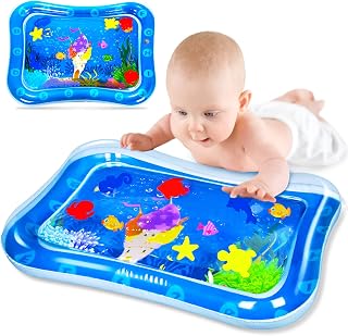 LULULIA Baby Toys 0-6 Months Boys Gifts,Tummy Time Mat Sensory Toys for Babies 0-6-12 Months Inflatable Baby Play Gym for Newborn Toys 0-3 Months Girls Early Development Activity Toys 6 to 12 Months