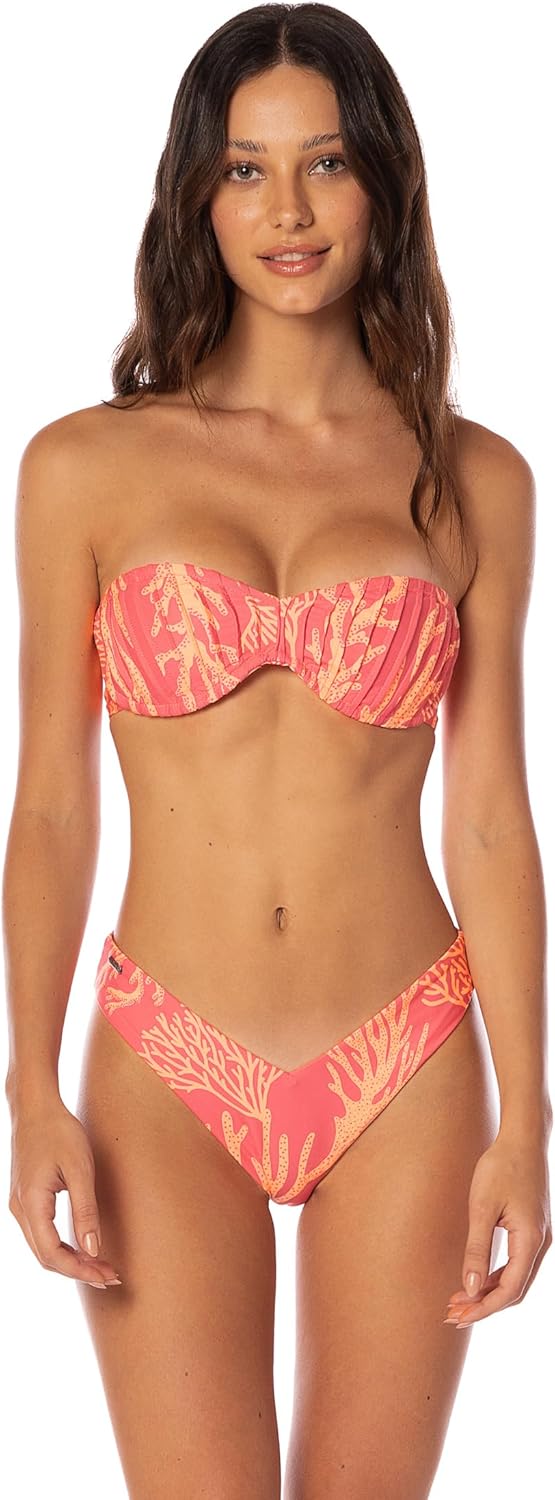 Maaji Womens Coral Reef Rosebud Top Bandeau