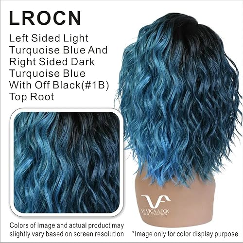 Miniatura 9 de Vivica A Fox Yucera Peluca de fibra sintética natural con encaje frontal, FS427, 13 onzas