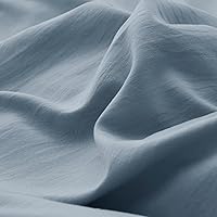 Vista 101 de Bedsure Juego de funda de edredón, tamaño individual, suave y prelavado, blanco, 2 piezas, 1 funda de edredón de 68 x 90 pulgadas, cierre