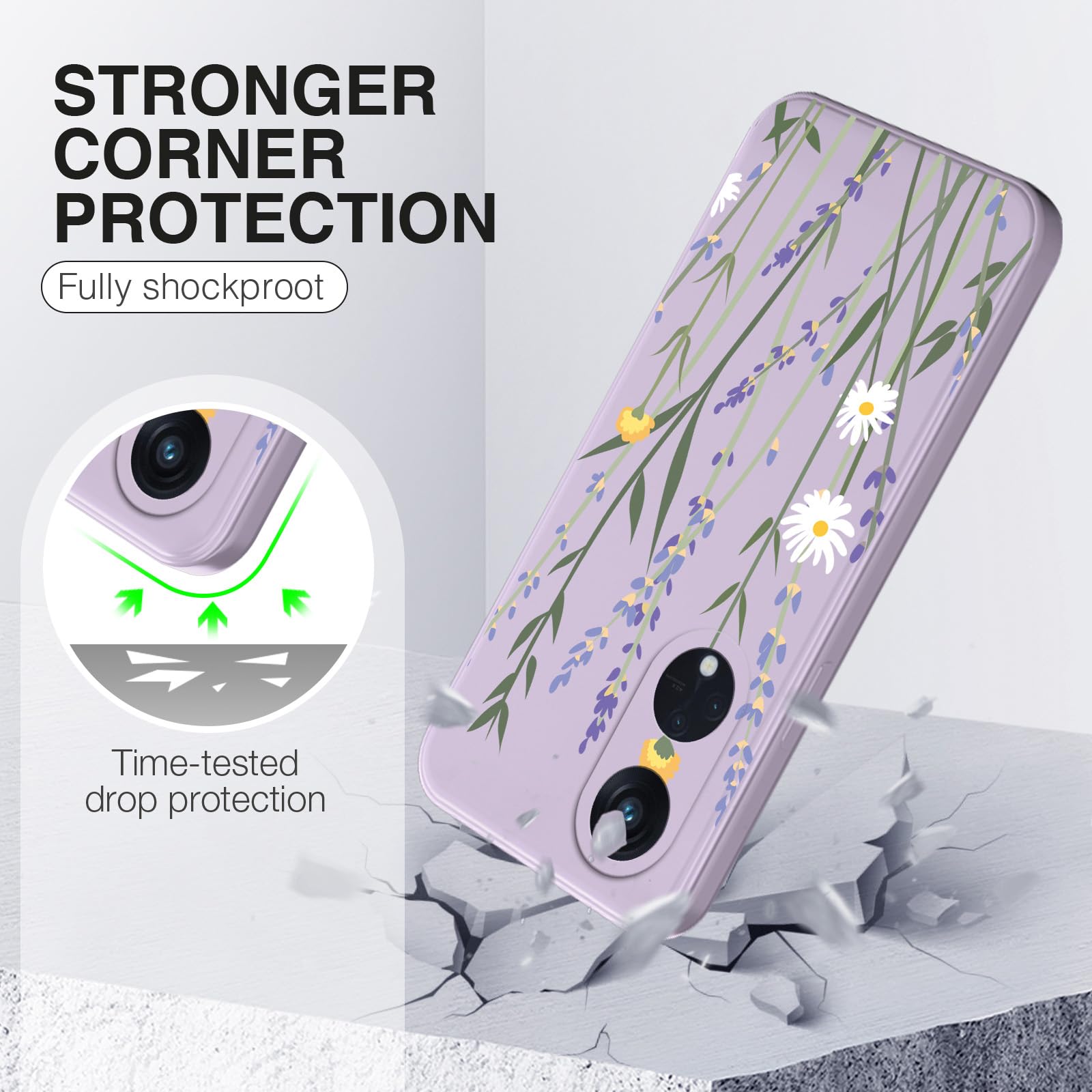 HAOYE Cover per Oppo Reno 8T 4G (Reno8 T), Custodia in Modello di Gatto Carino, Antigraffio Back Cover + Bordo in Silicone Morbido TPU Protettiva Case (Gatto nero