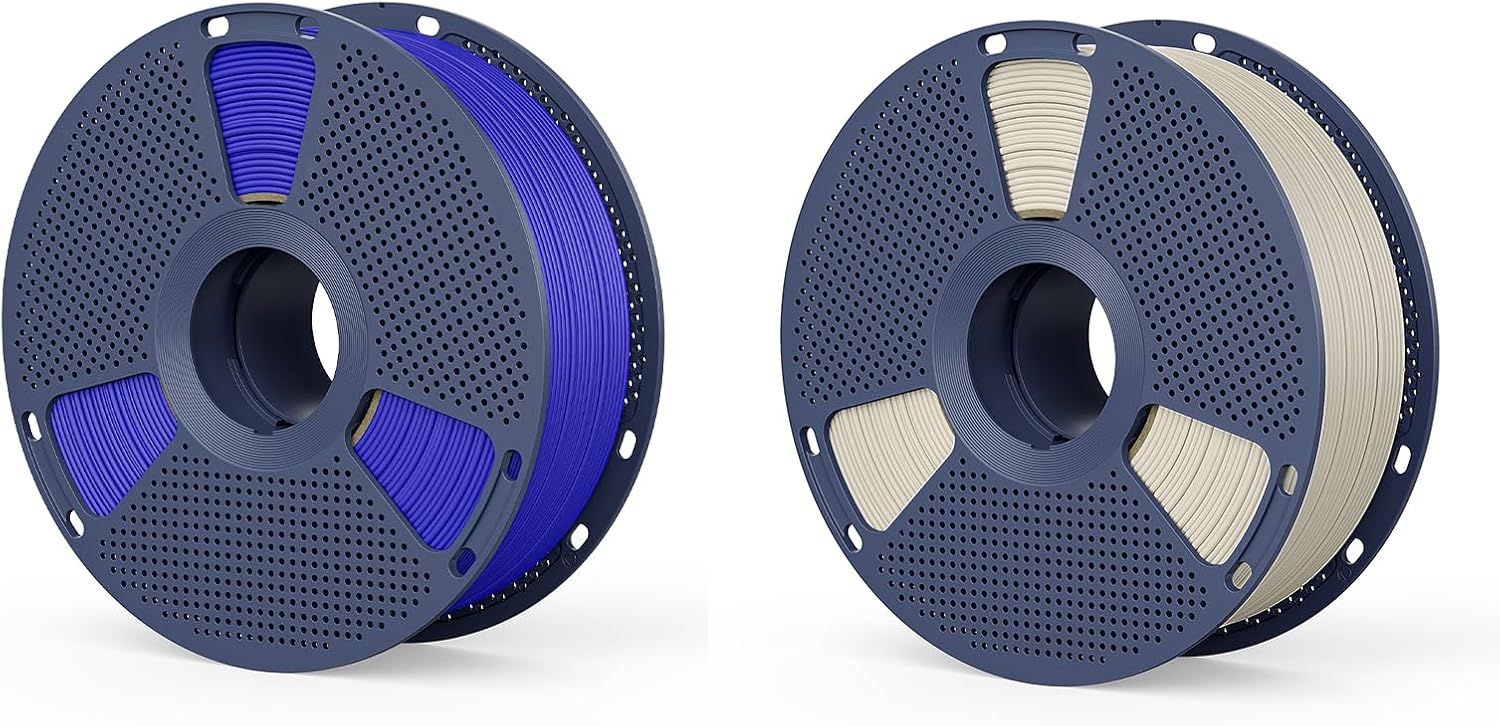 Matte PLA Filament KleinBlue+BoneWhite