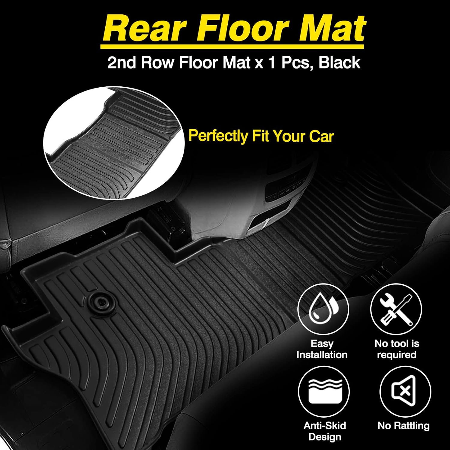 Blасk Frіdау 🔥 Cartist Custom Fit for Floor Mats 2016-2022 Honda Pilot 1st & 2nd Row All Weather High Edge Floor Liners TPO Odorless Car Carpet Protector