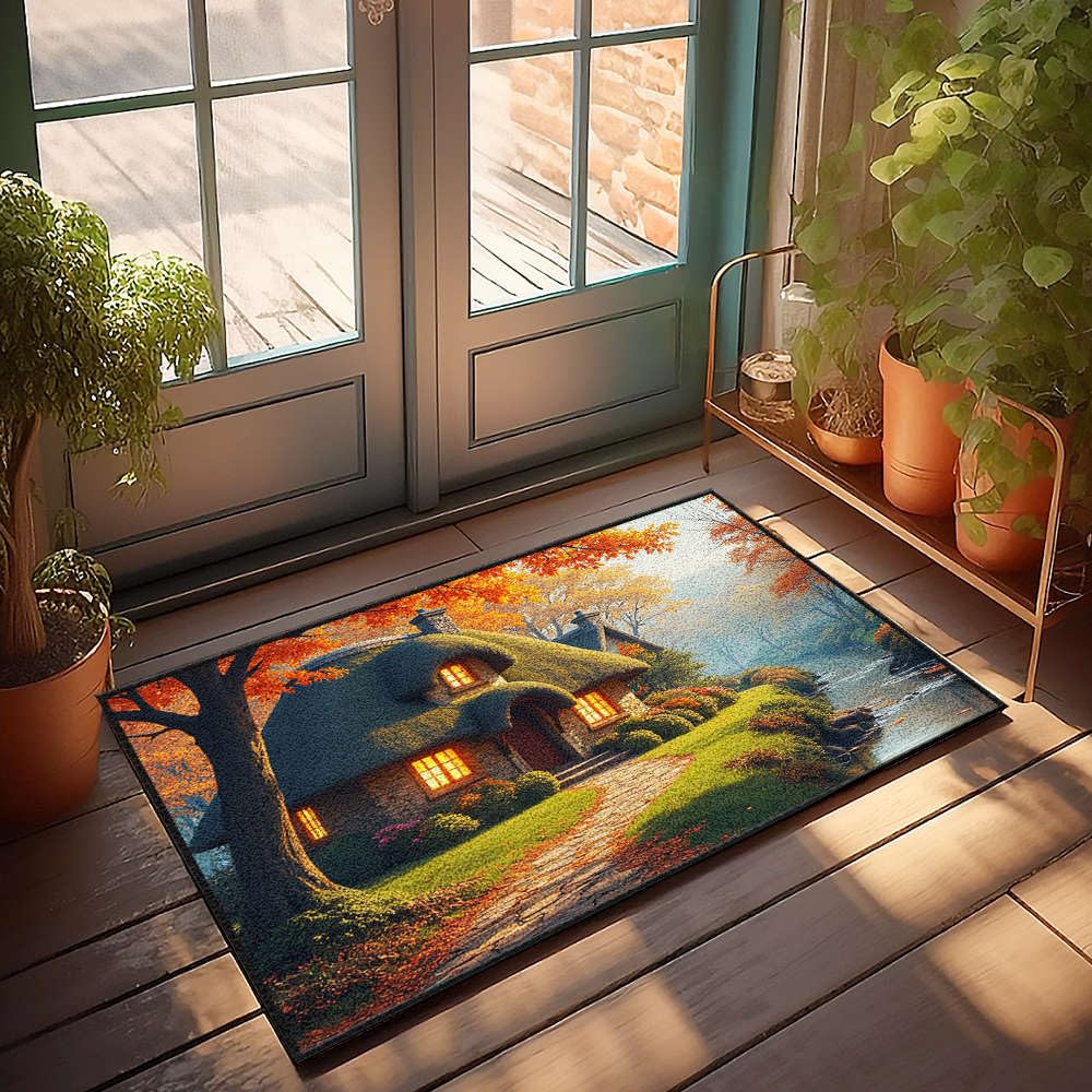 Tapis de porte d'entrée d'extérieur, paillasson 65 x 90 cm pour chambre et décoration de bar
