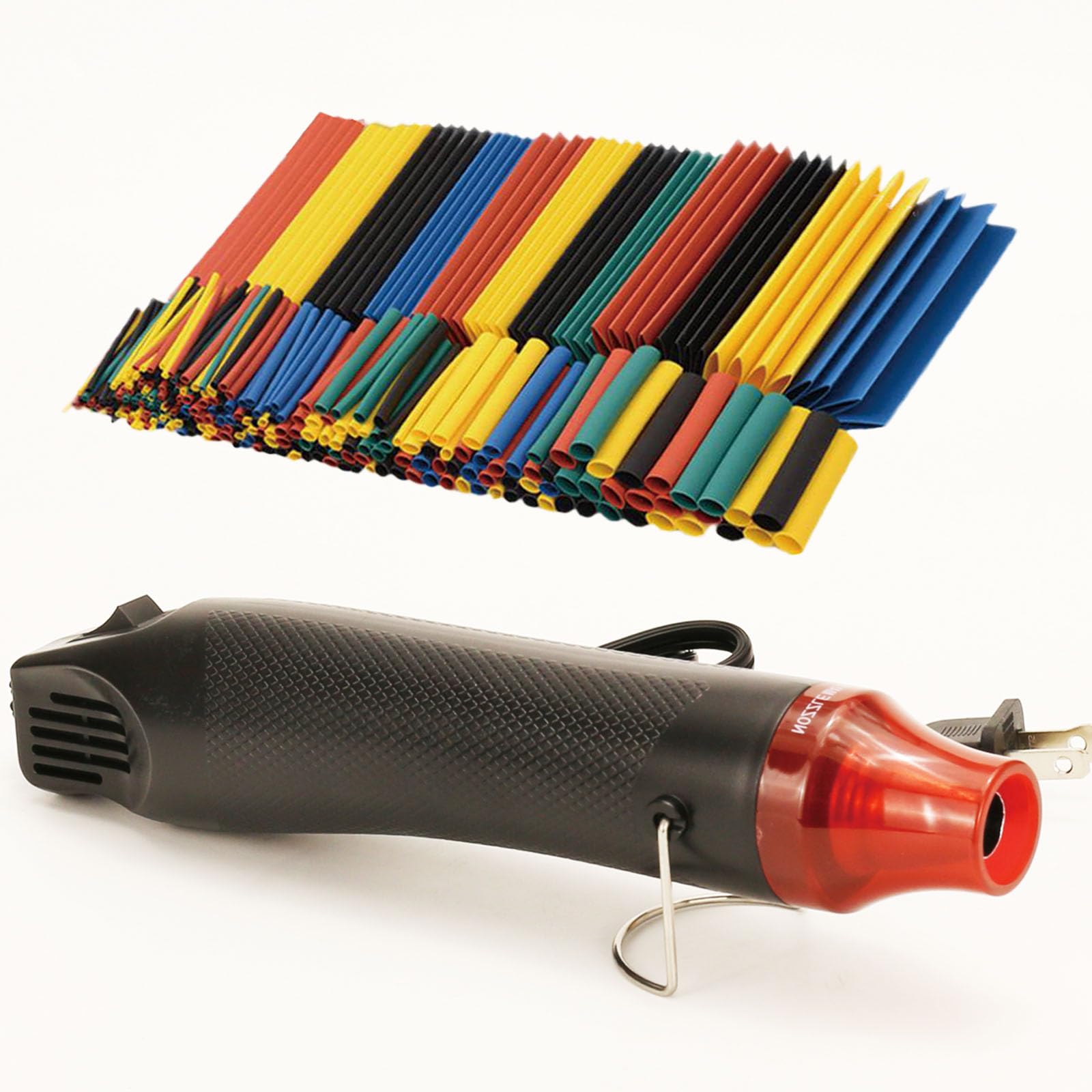 Mini Heat Gun + Heat Shrink Tubing Kit,300W 392°F Heat Gun for Shrink Tubing,Shrink Wrapping,Wire Connectors,Cable and Wire Shrink Wrap,Crafts Candle