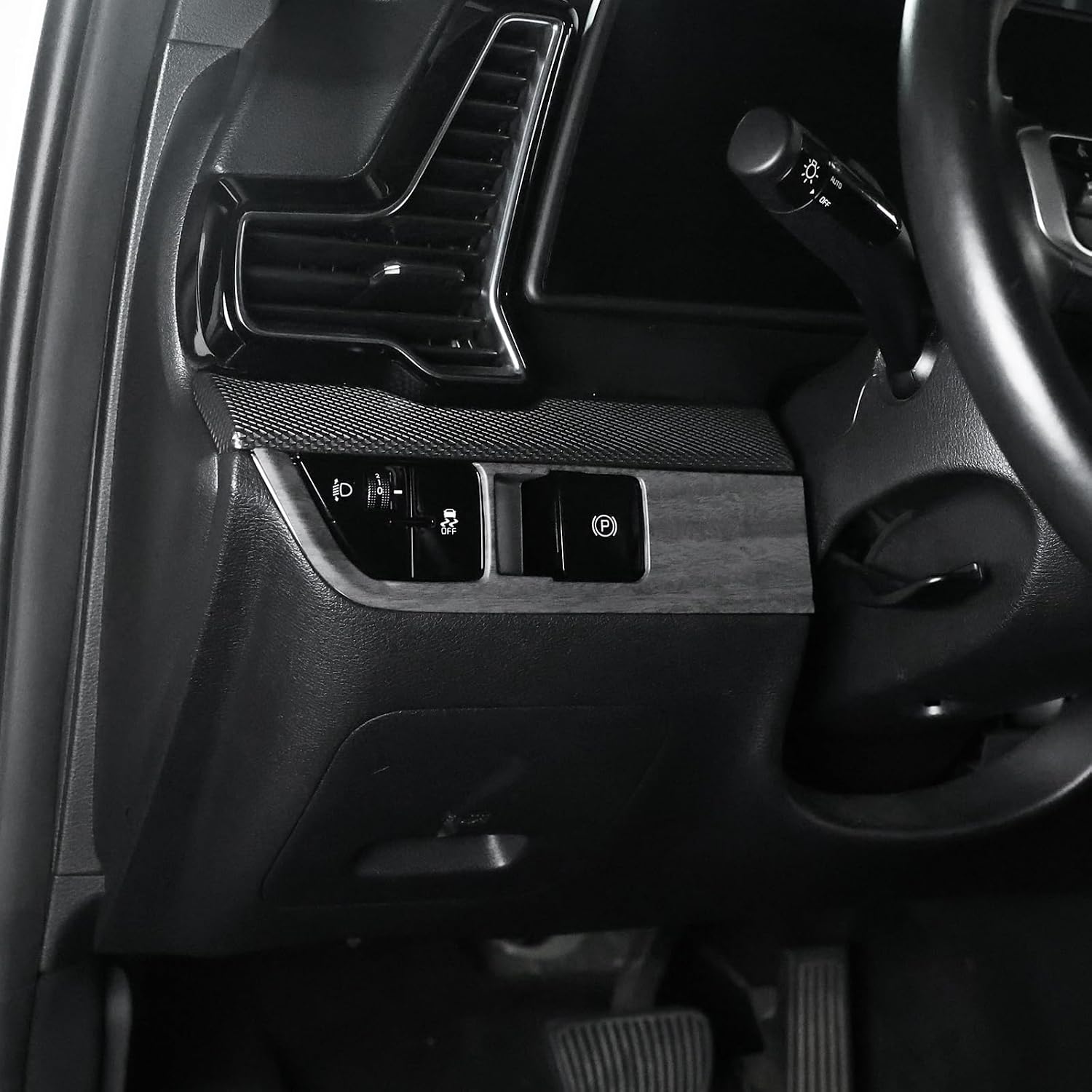 YOUTOOCAR Dashboard Switch Panel Trim Cover Compatible with Kia Sportage 2023-2025 Accessories (Wood Grain)