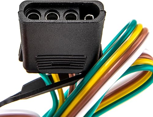 Miniatura 5 de WeiSen Arnés de cableado de remolque personalizado de 4 pines compatible con Volkswagen Tiguan 2018-2023, cableado de enganche de remolque para