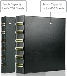 Vieille 3 Binder de sonnerie, 2 Capacité d'inch D Bague en cuir Binder, Collection Classique Présentation Executive Voir Binder avec Poche, Organisateur de Binder Professionnel Planificateur (Holds 400 Feuilles), Vert foncé