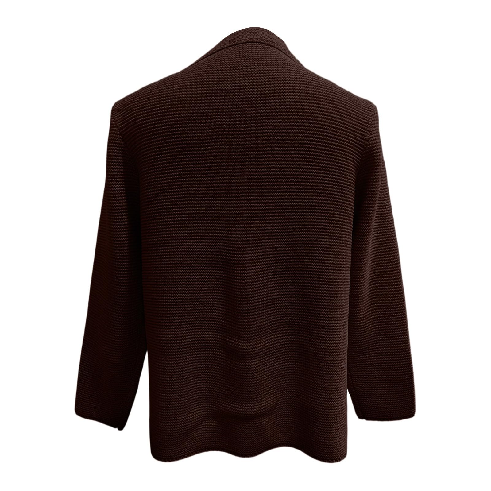 Strickjacke Herren Mit Knöpfen Strickmantel Grob Gestrickt Einfarbig